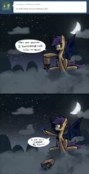 Size: 2000x3900 | Tagged: safe, artist:darkflame75, derpibooru import, scootaloo, bat pony, pony, ask, bat ponified, candy, lollipop, race swap, scootabat, student of the night, tumblr