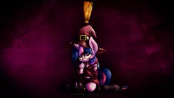 Size: 3840x2160 | Tagged: safe, artist:tenart, derpibooru import, twilight sparkle, anthro, broom, clothes, costume, solo, witch