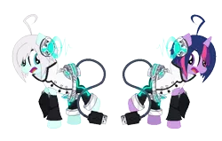 Size: 706x450 | Tagged: artist:sakurablitz, augmented tail, derpibooru import, pixel art, ponified, safe, twilight sparkle, usb, usb tail, utatane piko, vocaloid