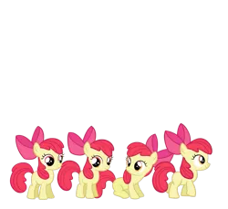 Size: 1091x1000 | Tagged: safe, derpibooru import, apple bloom, earth pony, pony, female, filly, meiosis, sitting, wat