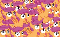 Size: 1440x900 | Tagged: flock, multeity, safe, scootaloo, scootalots, self ponidox, wallpaper