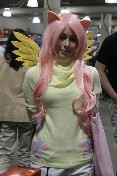 Size: 4272x2848 | Tagged: absurd resolution, anime boston, artist:genazuma, convention, cosplay, derpibooru import, fluttershy, human, irl, irl human, photo, safe, solo