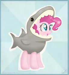 Size: 3040x3309 | Tagged: animal costume, artist:balloons504, clothes, costume, cute, derpibooru import, diapinkes, pinkie pie, safe, shark, solo
