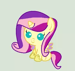 Size: 330x312 | Tagged: safe, artist:djazulcool, derpibooru import, oc, unofficial characters only, alicorn, pony, alicorn oc, magical lesbian spawn, offspring, parent:fluttershy, parent:princess cadance, parents:flutterdance, recolor, simple background, solo