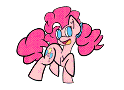Size: 550x400 | Tagged: animated, artist:olympic tea bagger, derpibooru import, hairstyle, /mlp/, pigtails, pink, pinke, pinkie pie, pinkie tails, pony tails, safe, solo, wiggly
