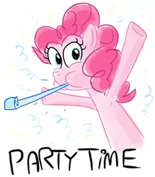 Size: 812x929 | Tagged: safe, artist:anotheraverageartist, derpibooru import, pinkie pie, party horn, solo