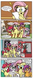 Size: 1000x2355 | Tagged: apple bloom, artist:daniel-sg, cinema, comic, crying, cutie mark crusaders, derpibooru import, fluttershy, meme, oc, oc:digibrony, safe, scootaloo, sweetie belle, thunderlane, weegee