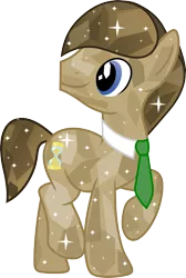 Size: 1855x2766 | Tagged: safe, artist:jaybugjimmies, derpibooru import, doctor whooves, time turner, crystallized, simple background, solo, transparent background, vector