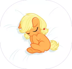Size: 4000x3846 | Tagged: safe, artist:godoffury, derpibooru import, part of a set, applejack, pony, .svg available, baby, baby pony, babyjack, cute, filly, floppy ears, foal, hnnng, pillow, sleeping, solo, weapons-grade cute