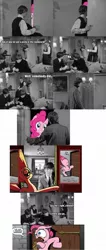 Size: 500x1183 | Tagged: a hard days night, crossover, derpibooru import, exploitable meme, george harrison, john lennon, meme, paul mccartney, pinkie pie, ringo starr, safe, surprise door, the beatles