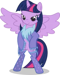 Size: 3200x4000 | Tagged: suggestive, artist:leopurofriki, derpibooru import, twilight sparkle, twilight sparkle (alicorn), alicorn, pony, .svg available, bedroom eyes, bipedal, clothes, female, mare, nightgown, simple background, socks, solo, solo female, stockings, transparent background, vector