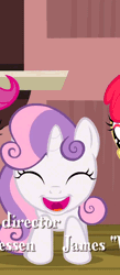 Size: 282x648 | Tagged: animated, apple bloom, cropped, cute, derpibooru import, diasweetes, gif, horn, horngasm, loop, magic, one bad apple, safe, scootaloo, screencap, sparking horn, sweetie belle, sweetie belle's magic brings a great big smile