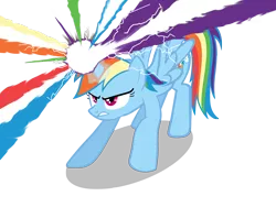 Size: 3600x2700 | Tagged: safe, artist:neriani, derpibooru import, rainbow dash, alicorn, pony, magic, race swap, rainbowcorn, simple background, solo, transparent background, vector