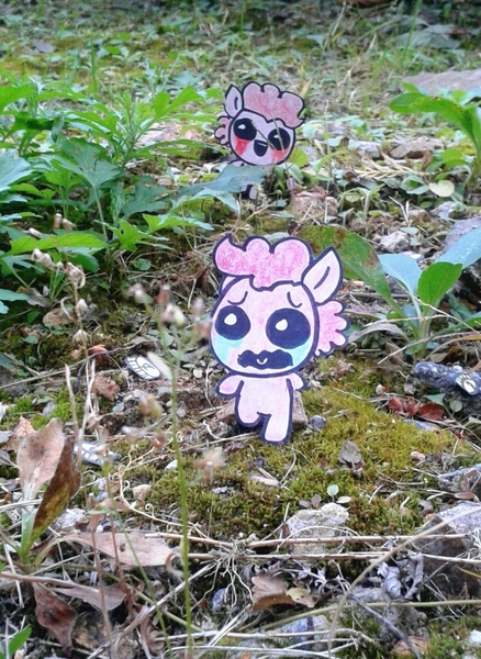 Size: 731x1001 | Tagged: safe, artist:danadyu, derpibooru import, pinkie pie, jumped-out-pinkieanswers, papercraft, the binding of isaac