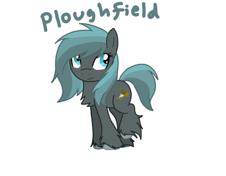 Size: 900x700 | Tagged: safe, artist:artybeat, derpibooru import, oc, oc:ploughfield, unofficial characters only, pony, chest fluff, female, gray, mare, shirepony, solo, unshorn fetlocks
