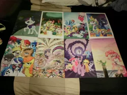 Size: 4608x3456 | Tagged: safe, derpibooru import, angel bunny, applejack, berry punch, berryshine, bon bon, carrot top, derpy hooves, doctor whooves, fluttershy, golden harvest, gummy, lyra heartstrings, minuette, octavia melody, pinkie pie, princess celestia, princess luna, rainbow dash, rarity, roseluck, spike, sweetie drops, tank, time turner, twilight sparkle, vinyl scratch, winona, pegasus, pony, background six, background ten, comic, female, mare, merchandise, poster