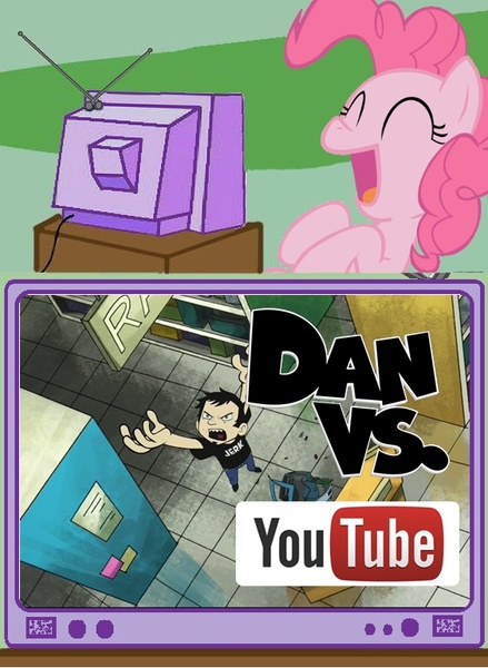 Size: 563x770 | Tagged: dan, dan vs, derpibooru import, exploitable meme, google, google+, google plus drama, laughing, meme, obligatory pony, pinkie pie, rage, safe, tv meme, youtube