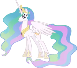 Size: 5812x5192 | Tagged: safe, artist:chromadancer, derpibooru import, princess celestia, pony, absurd resolution, female, mare, simple background, solo, surprised, transparent background, vector