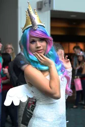 Size: 3112x4667 | Tagged: artist needed, safe, artist:unkcos10, derpibooru import, princess celestia, human, convention, cosplay, irl, irl human, photo, san diego comic con, sdcc 2012, solo