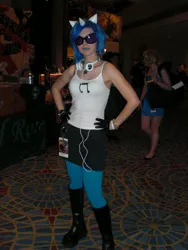 Size: 2448x3264 | Tagged: clothes, convention, cosplay, derpibooru import, dragoncon, gloves, headphones, human, irl, irl human, photo, safe, vinyl scratch