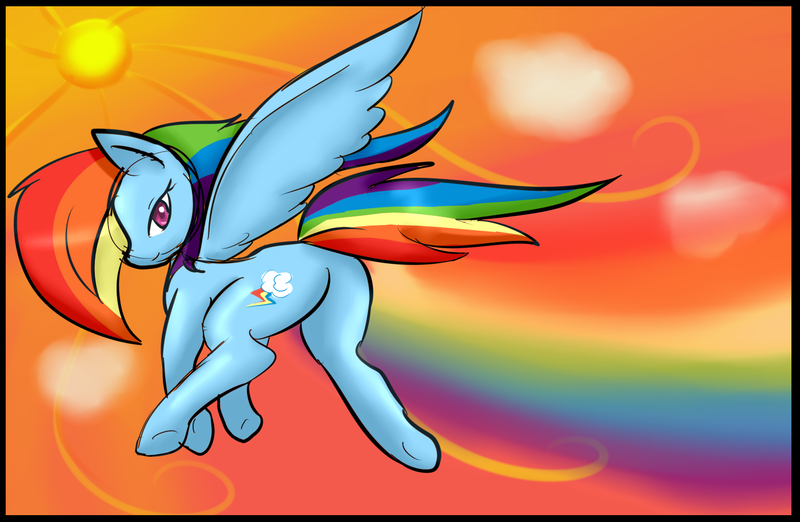 Size: 1400x914 | Tagged: artist:asikku, derpibooru import, plot, rainbow dash, safe, solo