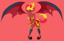 Size: 2800x1800 | Tagged: suggestive, artist:janji009, derpibooru import, sunset shimmer, equestria girls, breasts, female, solo, sunset satan