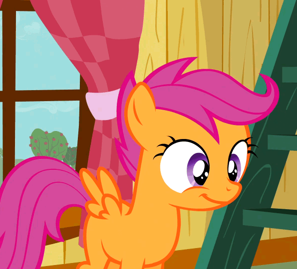 Size: 595x540 | Tagged: animated, cute, cutealoo, derpibooru import, flapping, fluttering, happy, safe, scootaloo, sleepless in ponyville, solo, wings