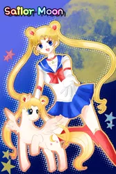 Size: 650x975 | Tagged: anime, artist:allwellll, crossover, derpibooru import, human, ponified, safe, sailor moon, serena tsukino, tsukino usagi