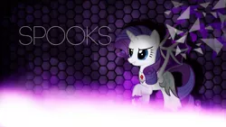 Size: 1920x1080 | Tagged: safe, artist:dachickendog, derpibooru import, rarity, bat pony, pony, race swap, solo, spooky, wallpaper