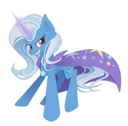 Size: 2479x2438 | Tagged: safe, artist:eljonek, derpibooru import, trixie, pony, unicorn, female, magic, mare, missing accessory, simple background, solo, transparent background