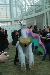 Size: 2592x3872 | Tagged: convention, cosplay, derpibooru import, emerald city comicon, emerald city comicon 2012, human, irl, irl human, photo, princess celestia, quadsuit, safe, the burdened