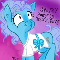 Size: 400x400 | Tagged: artist:pinkiepiegasm, best pony, derpibooru import, puffy cheeks, safe, screw loose, solo