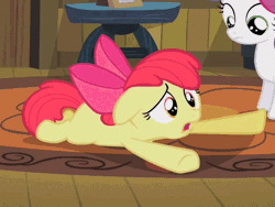 Size: 640x480 | Tagged: adorabloom, animated, apple bloom, cute, derpibooru import, faceplant, family appreciation day, noodle arms, safe, scootaloo, screencap, sweetie belle, wiggle