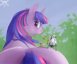 Size: 1500x1250 | Tagged: safe, artist:jhonnyrebel, derpibooru import, twilight sparkle, pony, unicorn, bill kerman, bob kerman, crossover, female, flag, jebediah kerman, kerbal space program, landing, looking at you, looking back, looking back at you, looking over shoulder, lunar module, micro, open mouth, plot, surprised, tail, the ass was fat, twibutt, unicorn twilight, wide eyes, withers (anatomy)