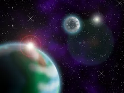 Size: 768x576 | Tagged: safe, derpibooru import, background, equestria, planet, space