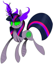 Size: 654x791 | Tagged: artist:soullessteddybear, dark magic, derpibooru import, magic, safe, simple background, solo, sombra eyes, transparent background, twilight sparkle