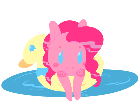 Size: 543x394 | Tagged: artist:soullessteddybear, derpibooru import, duck, pinkie pie, safe, solo