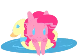 Size: 543x394 | Tagged: artist:soullessteddybear, derpibooru import, duck, pinkie pie, safe, solo