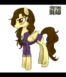 Size: 875x1019 | Tagged: artist:pandadox, crossover, derpibooru import, lori grimes, ponified, safe, solo, the walking dead