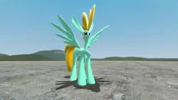 Size: 1920x1080 | Tagged: 3d, artist:great-5, derpibooru import, eevee, eeveelution, eldritch abomination, gmod, gmod monster, lightning dust, majestic as fuck, safe, solo, spread wings, wat, wings