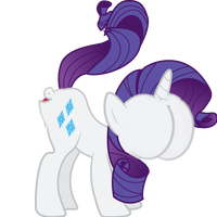 Size: 200x200 | Tagged: safe, derpibooru import, rarity, pony, unicorn, buttface, female, mare, mouthbutt, plot, simple background, solo, transparent background, wat, why