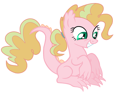 Size: 391x307 | Tagged: artist:unoriginai, derpibooru import, dracony, hybrid, interspecies offspring, oc, oc:shindig, offspring, parent:pinkie pie, parent:spike, parents:pinkiespike, ponytail, safe, simple background, solo, unofficial characters only, white background