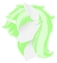 Size: 222x247 | Tagged: safe, artist:haventide, derpibooru import, oc, unofficial characters only, pony, unicorn, bust, neon shimmers, solo