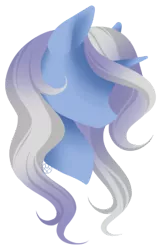 Size: 210x325 | Tagged: safe, artist:haventide, derpibooru import, oc, oc:silver sonata, unofficial characters only, pony, unicorn, bust, solo