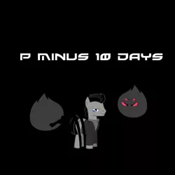 Size: 1200x1200 | Tagged: babylon 5, countdown, mr morden, ponified, safe, season 4, spider, text