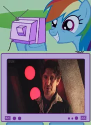 Size: 563x771 | Tagged: day of the doctor, derpibooru import, doctor who, eighth doctor, exploitable meme, meme, obligatory pony, paul mcgann, rainbow dash, safe, the night of the doctor, tv meme