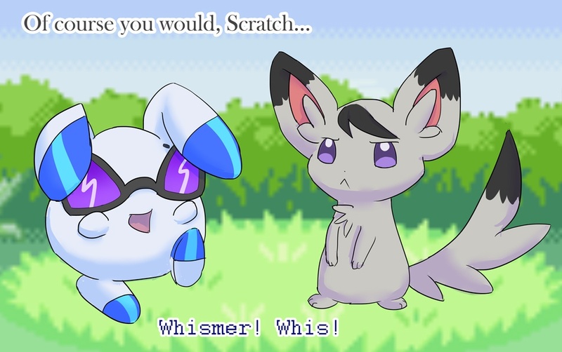 Size: 1000x628 | Tagged: artist:jonfawkes, ask human octavia, crossover, derpibooru import, minccino, octavia is not amused, octavia melody, pokefied, pokémon, safe, species swap, unamused, vinyl scratch, whismur