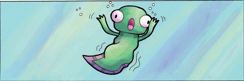 Size: 953x319 | Tagged: aquarium, artist:agnesgarbowska, derp, derpibooru import, hand, idw, idw micro series, :o, official comic, open mouth, safe, sea beasts, solo, spoiler:comic, water