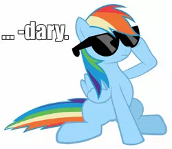 Size: 2048x1773 | Tagged: brick joke, derpibooru import, followup, how i met your mother, quote, rainbow dash, safe, solo, sunglasses, swag, text