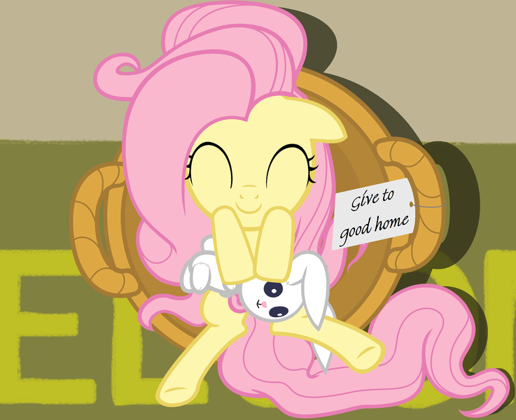 Size: 2800x2280 | Tagged: adoption, artist:beavernator, basket, beavernator is trying to murder us, cute, derpibooru import, female, filly, filly fluttershy, fluttershy, high angle, pegasus, plushie, safe, shyabetes, solo, weapons-grade cute, younger